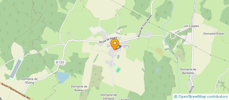 localisation de l'entreprise SCI LE CENTRE  DRUY-PARIGNY