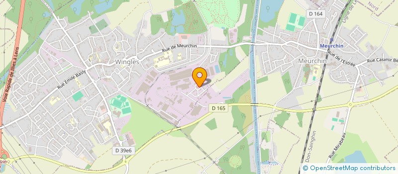 localisation de l'entreprise SCI LE CENTRE à WINGLES