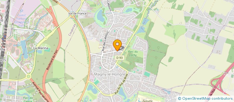 localisation de l'entreprise SCI LE CEP  MAGNY-LE-HONGRE