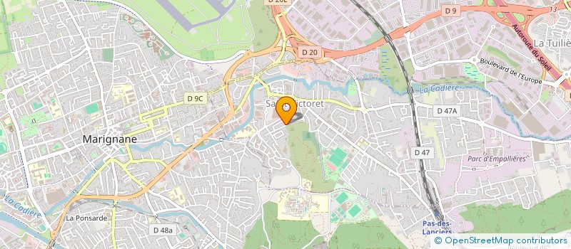 localisation de l'entreprise SCI LE CERCLE  SAINT-VICTORET