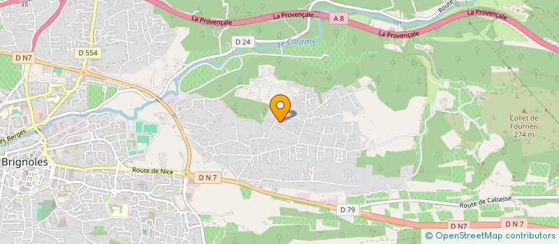 localisation de l'entreprise SCI LE CERCLE  BRIGNOLES