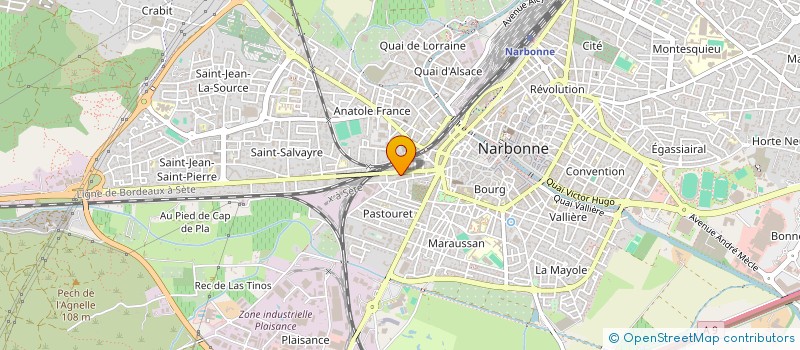 localisation de l'entreprise SCI LE CERCLE DES ARTS MARTIAUX à NARBONNE