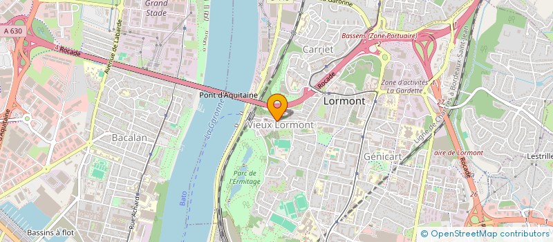 localisation de l'entreprise SCI LE CERF  LORMONT