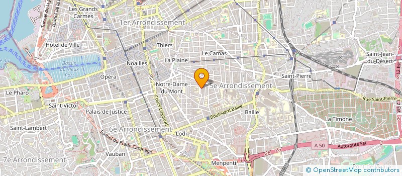 localisation de l'entreprise SCI LE CERF NOIR  MARSEILLE