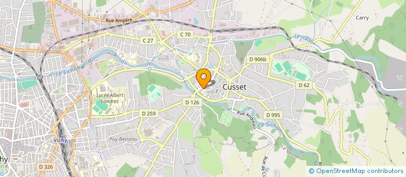 localisation de l'entreprise SCI LE CERF VOLANT à CUSSET