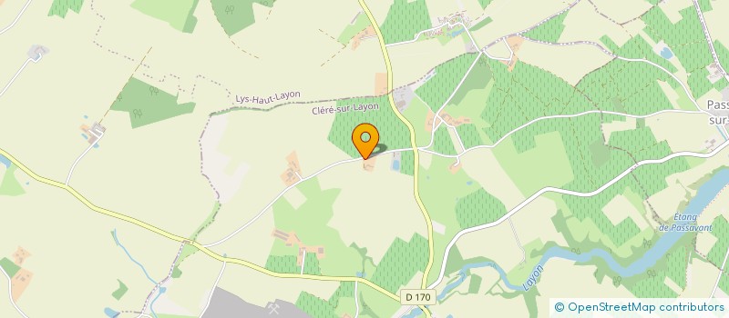 localisation de l'entreprise SCI LE CERISIER  CLERE-SUR-LAYON