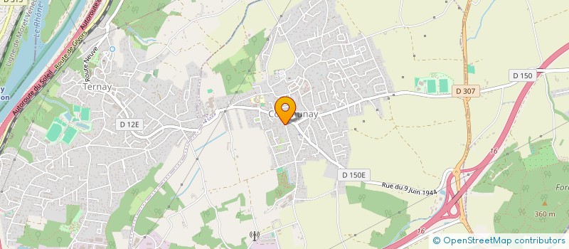 localisation de l'entreprise SCI LE CERISIER  COMMUNAY