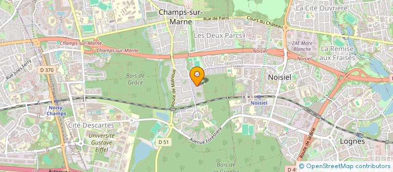 localisation de l'entreprise SCI LE CERISIER  CHAMPS-SUR-MARNE