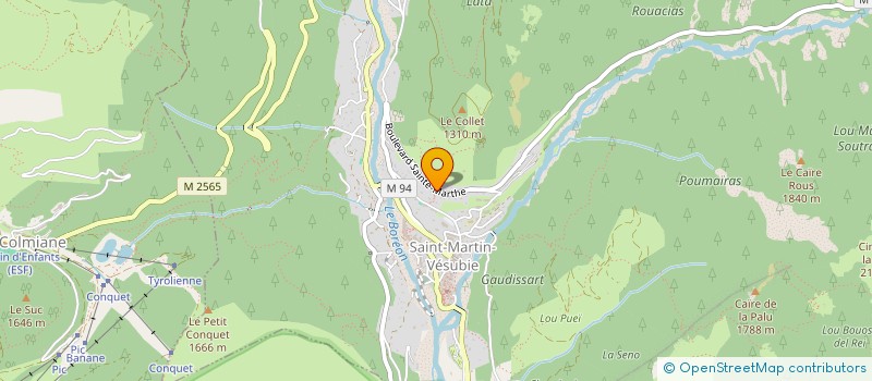 localisation de l'entreprise SCI LE CESAR  SAINT-MARTIN-VESUBIE