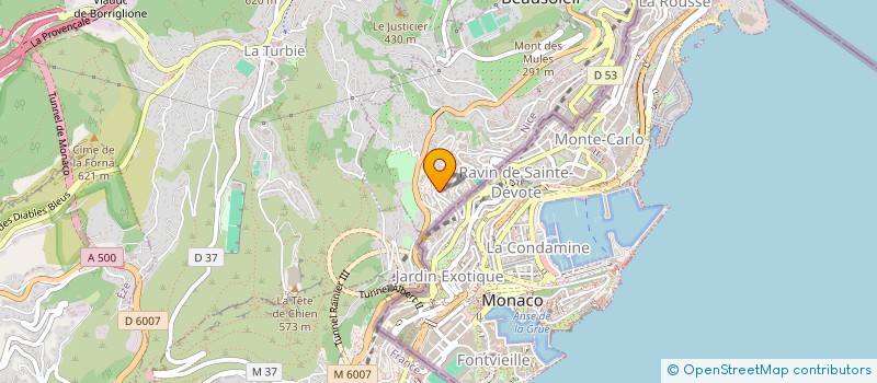 localisation de l'entreprise SCI LE CESAR B35  BEAUSOLEIL