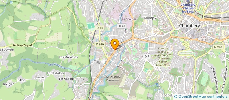 localisation de l'entreprise SCI LE CESOLET  COGNIN