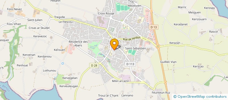 localisation de l'entreprise SCI LE CHA  LANNILIS