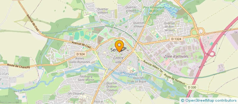 localisation de l'entreprise SCI LE CHAALIS  SENLIS