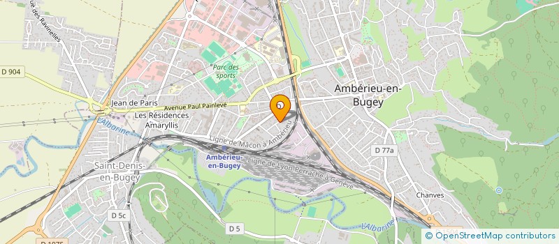 localisation de l'entreprise SCI LE CHAI  AMBERIEU-EN-BUGEY