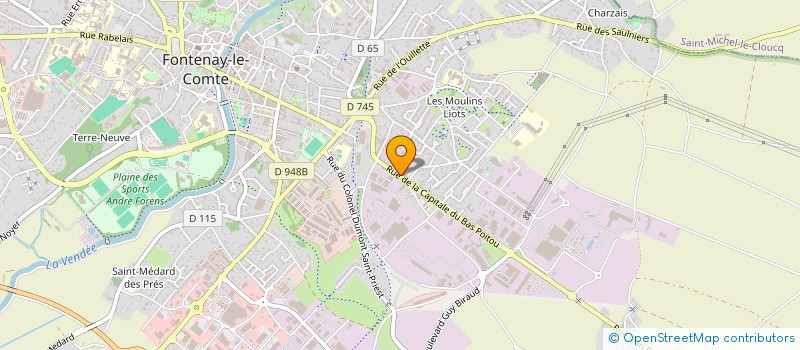 localisation de l'entreprise SCI LE CHAI DE LA COMMANDERIE  FONTENAY-LE-COMTE