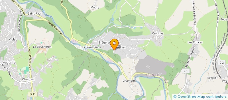 localisation de l'entreprise SCI LE CHAI NOUS  CONDAT-SUR-VIENNE