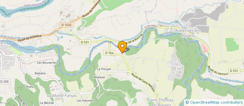 localisation de l'entreprise SCI LE CHALET à SAINT-THOMAS-EN-ROYANS