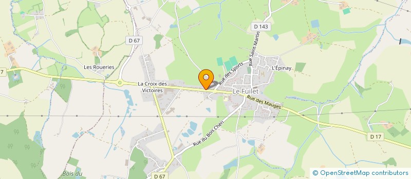 localisation de l'entreprise SCI LE CHALET à MONTREVAULT-SUR-EVRE