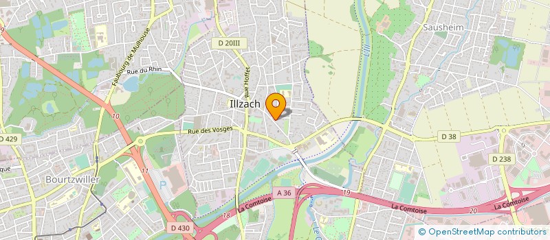 localisation de l'entreprise SCI LE CHALET  ILLZACH