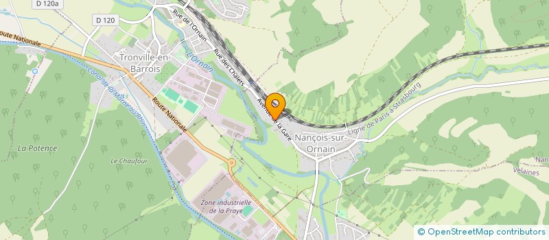 localisation de l'entreprise SCI LE CHALET à NANCOIS-SUR-ORNAIN