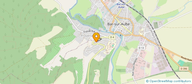 localisation de l'entreprise SCI LE CHALET  BAR-SUR-AUBE