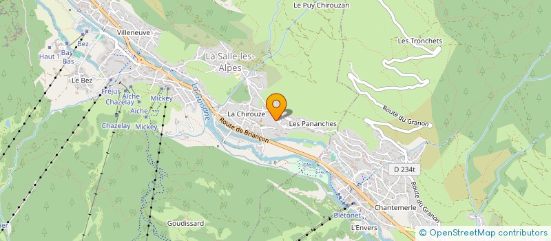 localisation de l'entreprise SCI LE CHALET  LA SALLE-LES-ALPES