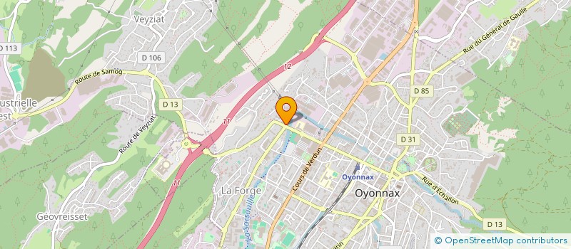 localisation de l'entreprise SCI LE CHALET à OYONNAX