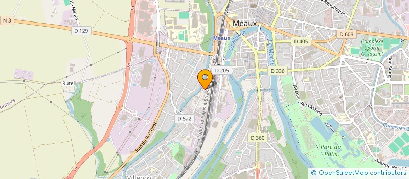 localisation de l'entreprise SCI LE CHALET  VILLENOY