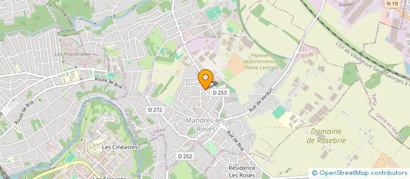 localisation de l'entreprise SCI LE CHALET  MANDRES-LES-ROSES