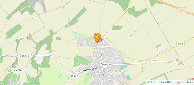 localisation de l'entreprise SCI LE CHALET  GUEUX