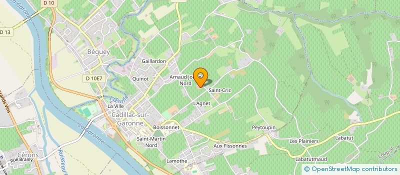 localisation de l'entreprise SCI LE CHALET  CADILLAC-SUR-GARONNE