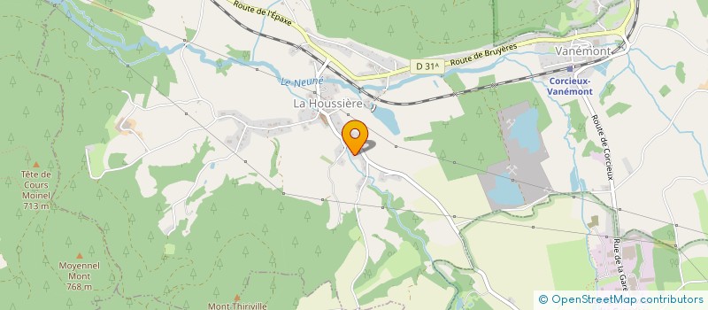 localisation de l'entreprise SCI LE CHALET DE LA FORGE  LA HOUSSIERE