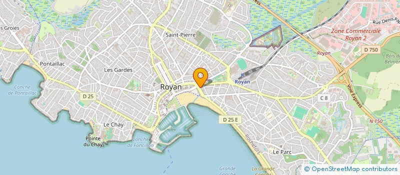 localisation de l'entreprise SCI LE CHALET DE LA GRANDIERE  ROYAN