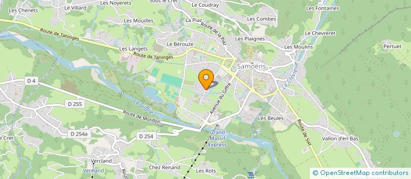 localisation de l'entreprise SCI LE CHALET DE LUCIE & DAMIEN  SAMOENS