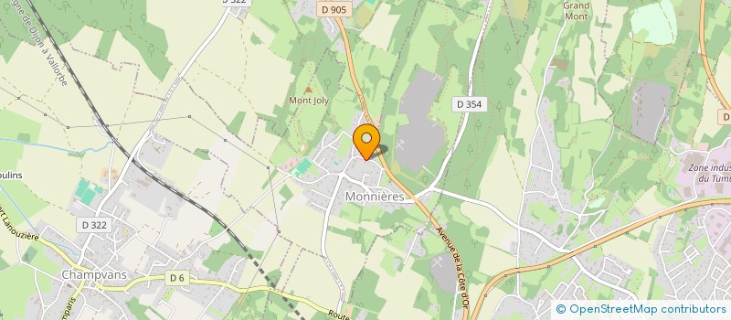 localisation de l'entreprise SCI LE CHALET DES 5 FLOCONS  MONNIERES