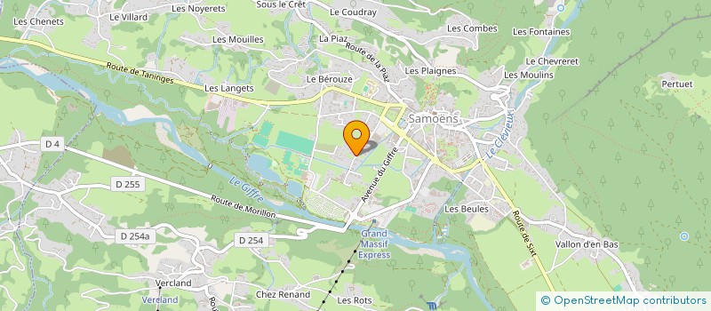localisation de l'entreprise SCI LE CHALET DES GRANGES  SAMOENS