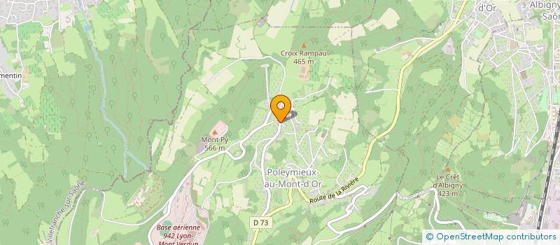 localisation de l'entreprise SCI LE CHALET MEGEVAN  POLEYMIEUX-AU-MONT-D'OR