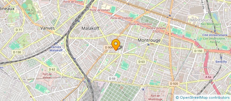 localisation de l'entreprise SCI LE CHALET NORMAND  MONTROUGE