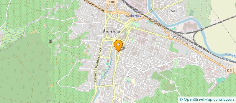 localisation de l'entreprise SCI LE CHALET SPARNACIEN  EPERNAY