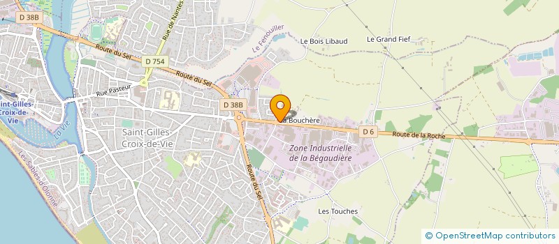 localisation de l'entreprise SCI LE CHALUT à SAINT-GILLES-CROIX-DE-VIE