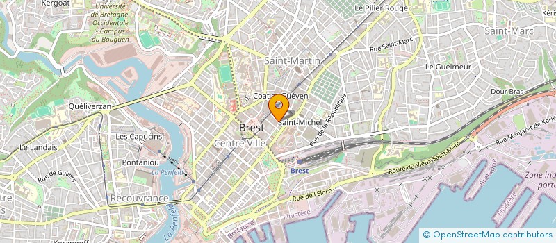 localisation de l'entreprise SCI LE CHALUT  BREST