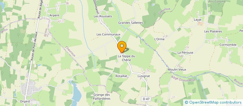 localisation de l'entreprise SCI LE CHAMALO  CHEVROUX