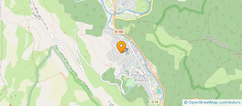 localisation de l'entreprise SCI LE CHAMBON  FLORAC TROIS RIVIERES