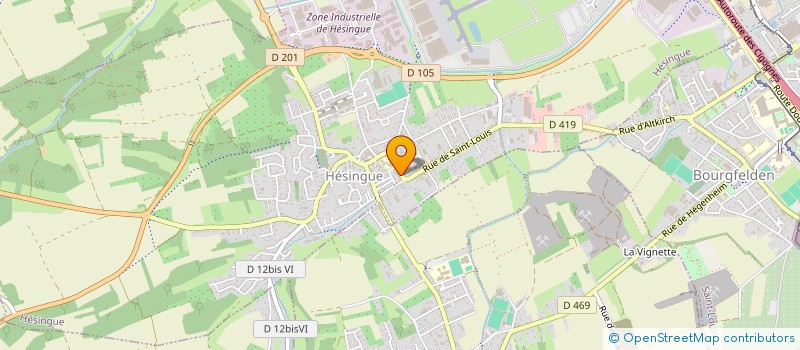 localisation de l'entreprise SCI LE CHAMP AUX DIGITALES  HESINGUE