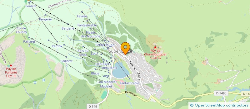 localisation de l'entreprise SCI LE CHAMP BOURGET  BESSE-ET-SAINT-ANASTAISE
