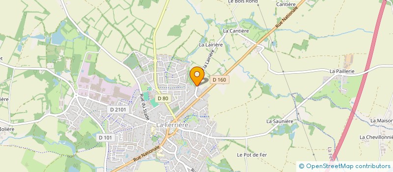 localisation de l'entreprise SCI LE CHAMP DE L ALISIER à LA FERRIERE