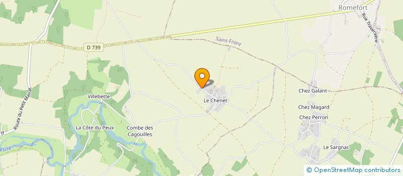 localisation de l'entreprise SCI LE CHAMP DE L'APPEL à SAINT-CIERS-SUR-BONNIEURE