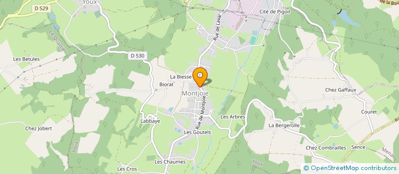 localisation de l'entreprise SCI LE CHAMP DE LA CROIX  YOUX