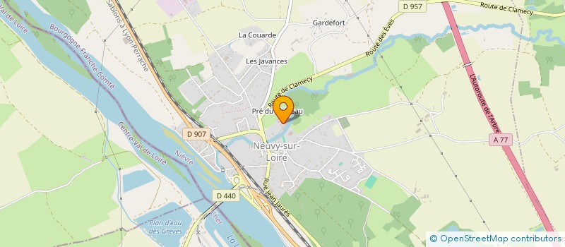 localisation de l'entreprise SCI LE CHAMP DES GRILLONS à NEUVY-SUR-LOIRE