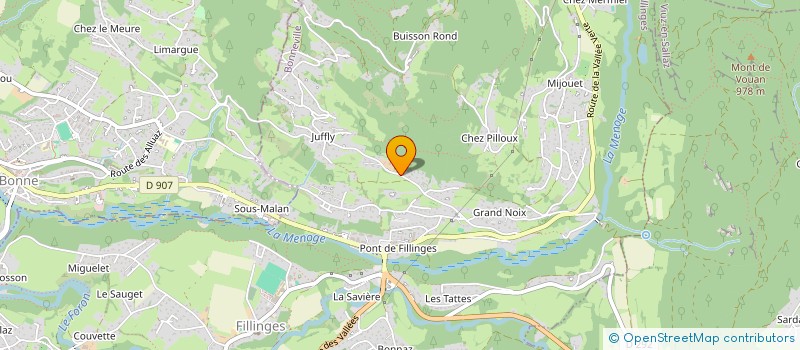 localisation de l'entreprise SCI LE CHAMP DES PIERRES  FILLINGES